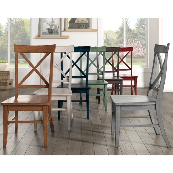 Eleanor X-Back Wood Dining Chair (Set of 2) by iNSPIRE Q Classic