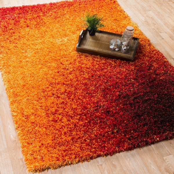The Curated Nomad Vesuvio Sunset Shag Rug - 7'7 x 10'5
