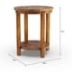 preview thumbnail 3 of 2, The Gray Barn Rosings Park Reclaimed Wood End Table with Shelf