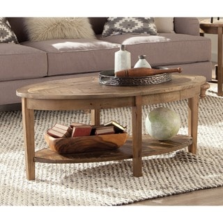 The Gray Barn Rosings Reclaimed Wood Oval Coffee Table