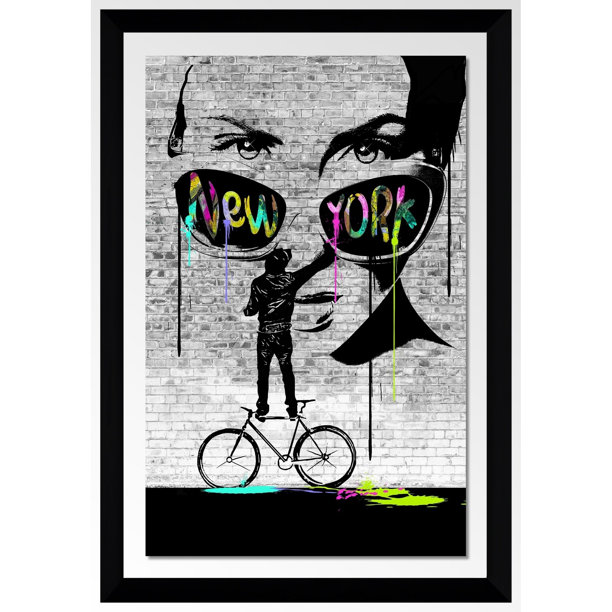 BY Jodi " NewYork Wall" Framed Acrylic Wall Art Decor | eBay