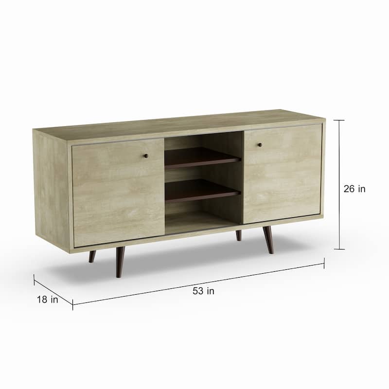 Carson Carrington Hitra Mid-century 3-shelf TV Stand - 52 inches