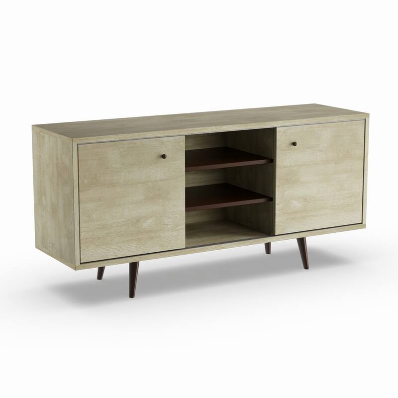 Carson Carrington Hitra Mid-century 3-shelf TV Stand - 52 inches
