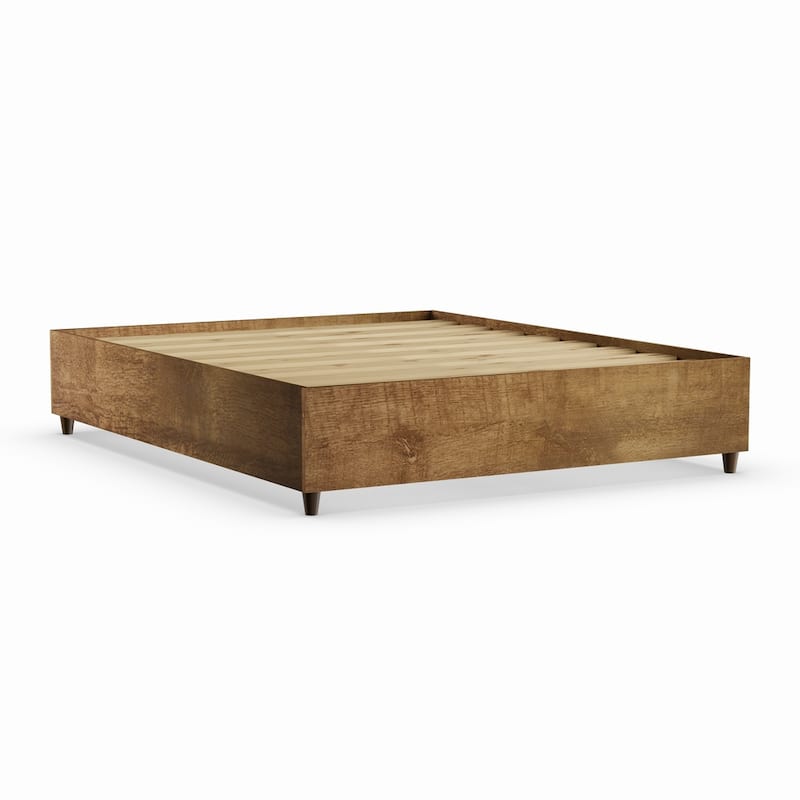 Mid-century Bed - Brown - Queen
