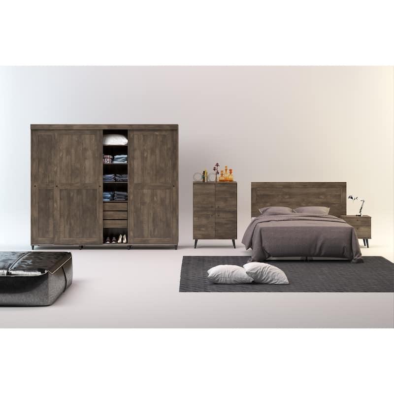 Mid-century Wall Mounted Headboard