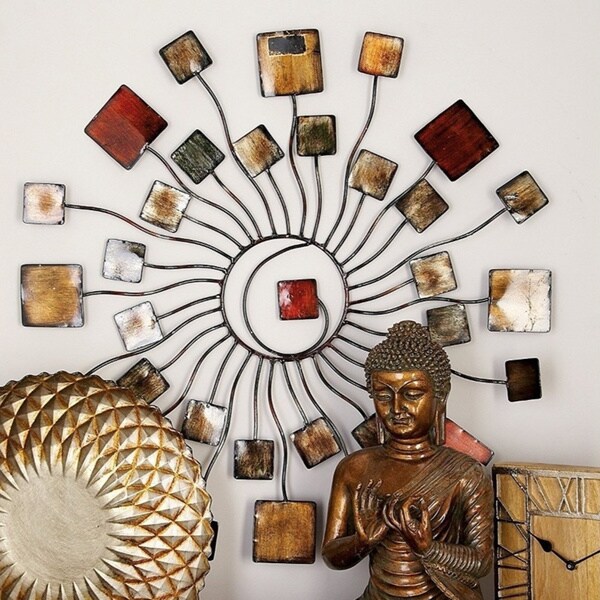 Copper Grove Multicolored Metal Wall Decor
