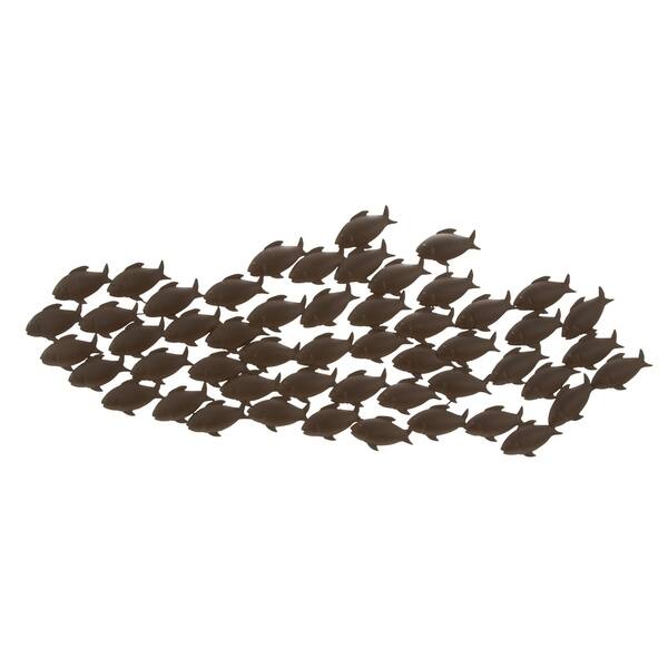 Shop Attractive Metal Fish Wall Decor In Bronze On Sale