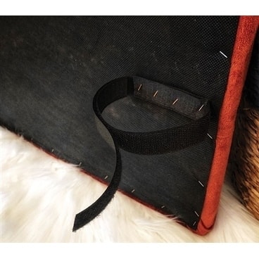 Mongolian Fur Off-White Twin/Twin XL Headboard
