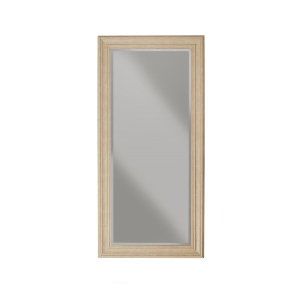 Sandberg furniture antique white wash farmhouse full length leaner mirror discount
