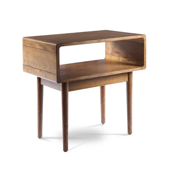 Haven Home Darden Mid Century Wooden Walnut End Table Free Haven Home Darden Mid Century Wooden Walnut End Table