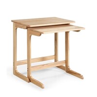 Haven Home Savannah 2 Pack Walnut Wooden Retangular Snack Tv Haven Home Savannah 2 Pack Natural Wooden Retangular Snack Tv Tray With Stand