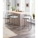 preview thumbnail 32 of 74, Carbon Loft Yadriel Industrial Antique Stackable Counter Stool (Set of 2)