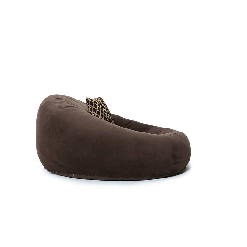 Seatcraft Bella Fabric Cuddle Seat Home Theater Foam Bean Bag Chair