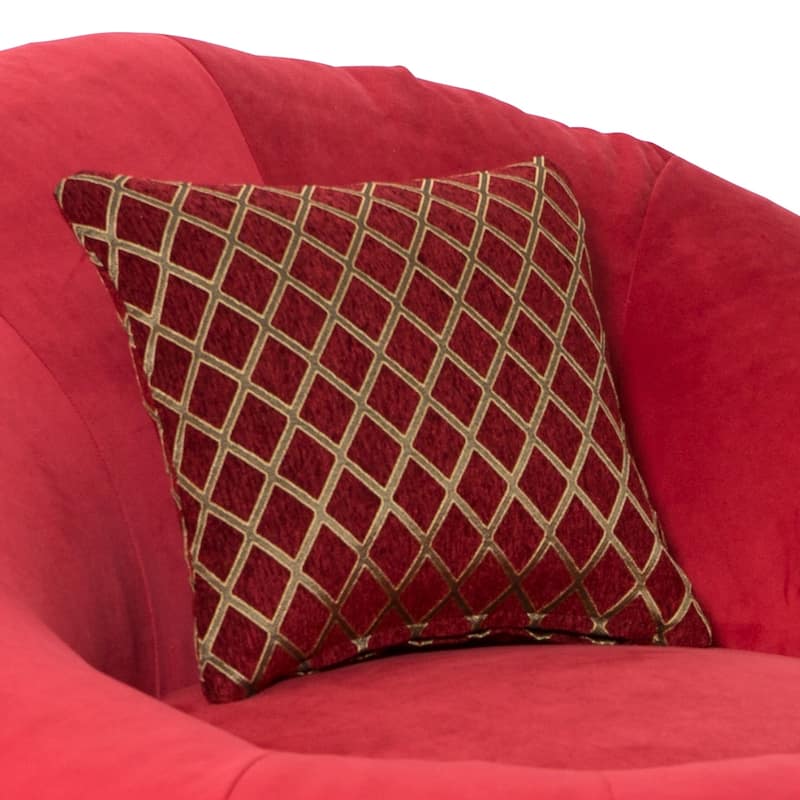 Seatcraft Bella Fabric Cuddle Seat Home Theater Foam Bean Bag Chair