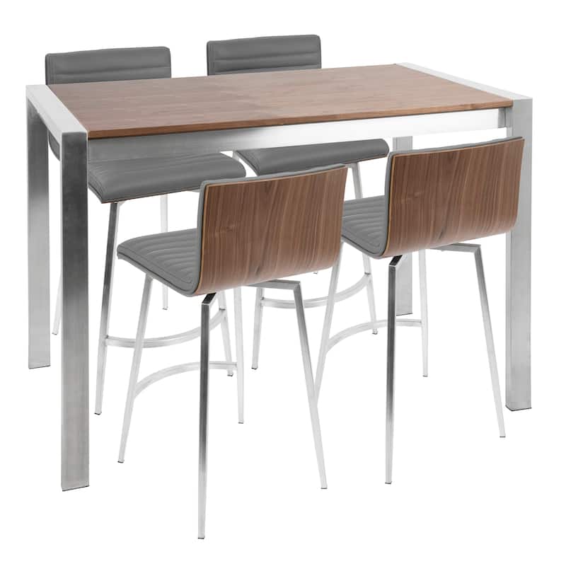 Mason 5-Piece Contemporary Counter Height Dining Set