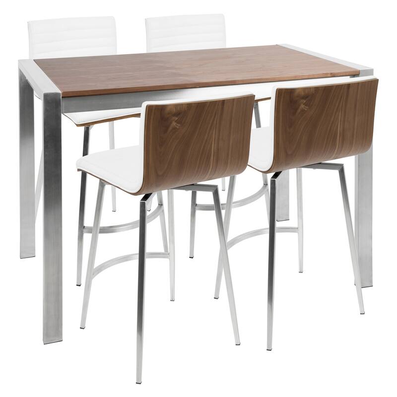 Mason 5-Piece Contemporary Counter Height Dining Set