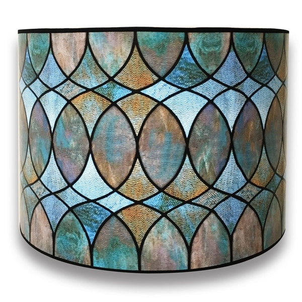 Royal Designs Modern Trendy Decorative Handmade Lamp Shade Royal Designs Modern Trendy Decorative Handmade Lamp Shade Made In Usa Cool Hues Watercolor