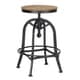 preview thumbnail 3 of 3, Orvelle Adjustable Reclaimed Pine Barstool by Kosas Home
