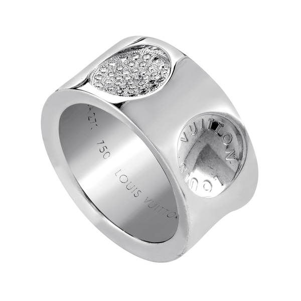 Shop Louis Vuitton Empreinte White Gold Diamond Ring - Free Shipping Today - Overstock - 20360195