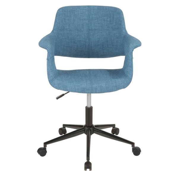 slide 7 of 14, Carson Carrington Fauske Padded Office Chair Blue