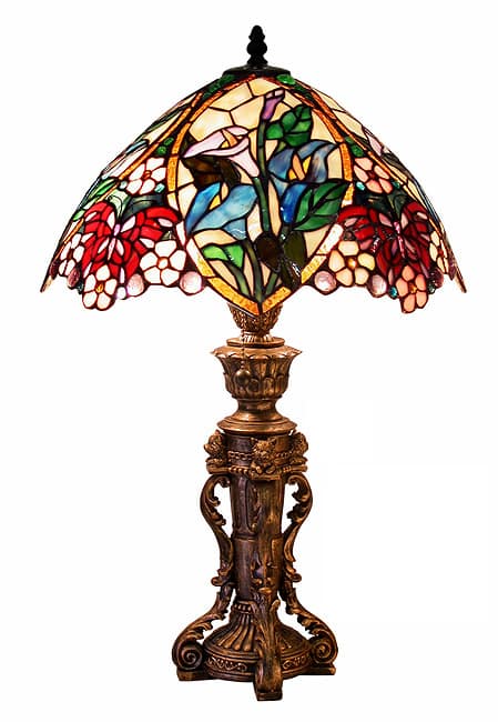 Tiffany-style Flower Design Table Lamp