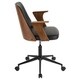 preview thumbnail 2 of 11, Verdana Mid-Century Modern Upholstered Office Chair with Wood Accents