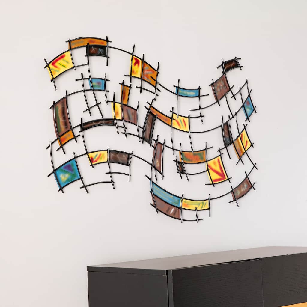 SEI Furniture Abstract Metal Wall Art