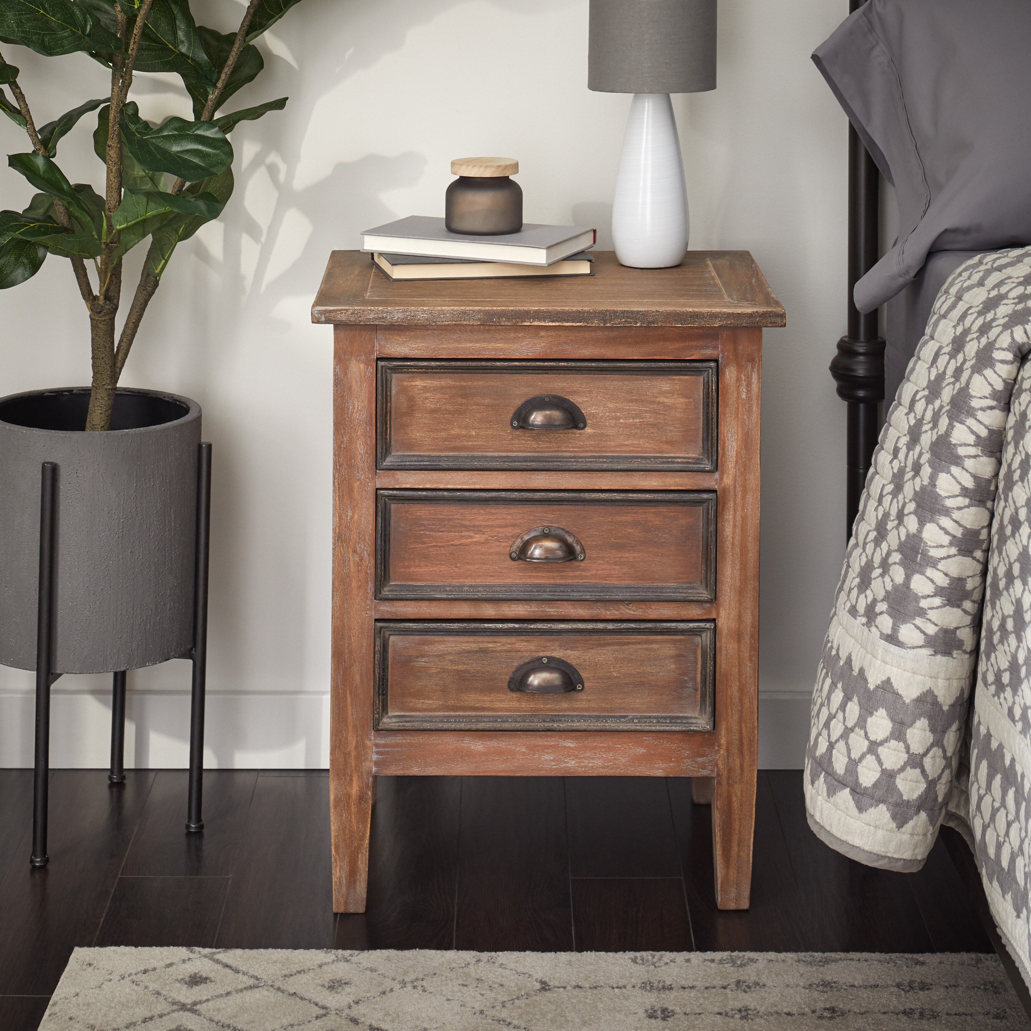Shop Handmade Wood Charles 3 Small Drawer Dresser Table Indonesia