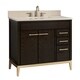 preview thumbnail 7 of 11, Avanity Hepburn 37 in. Vanity Combo in Dark Chocolate with Top and Sink