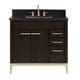 preview thumbnail 6 of 11, Avanity Hepburn 37 in. Vanity Combo in Dark Chocolate with Top and Sink Black Granite Top