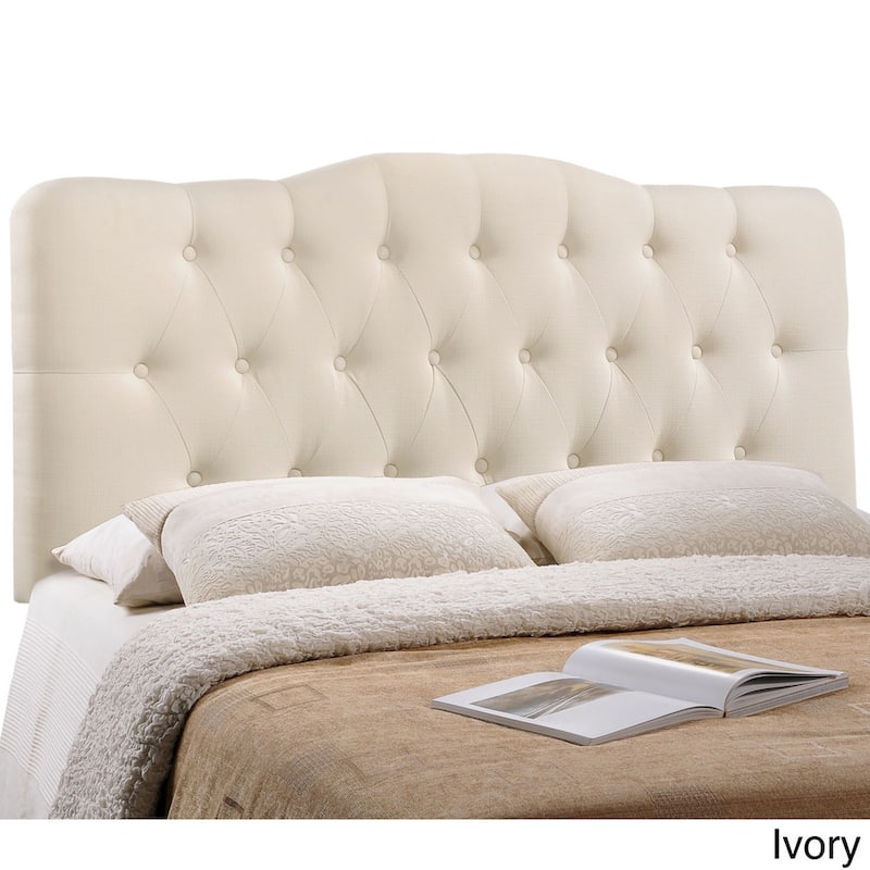 The Gray Barn Burr Hollow Queen Fabric Upholstered Headboard