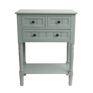 Blue Console Tables Online At Our Best Living Simplify Wood 3 Drawer Console Table