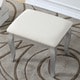 preview thumbnail 10 of 18, Roundhill Furniture Copper Grove Watt Wood Makeup Vanity Table and Stool Set