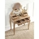 preview thumbnail 14 of 18, Roundhill Furniture Copper Grove Watt Wood Makeup Vanity Table and Stool Set