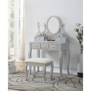 Shabby Chic Bedroom Furniture Find Great Deals Ping Maison Rouge Alice Wood Makeup Vanity Table And Stool Set