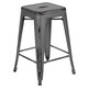 Carbon Loft Walton Distressed Metal 24-inch Backless Counter Stool - Thumbnail 7