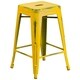 Carbon Loft Walton Distressed Metal 24-inch Backless Counter Stool - Thumbnail 2