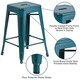 Carbon Loft Walton Distressed Metal 24-inch Backless Counter Stool - Thumbnail 16