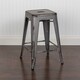Carbon Loft Walton Distressed Metal 24-inch Backless Counter Stool - Thumbnail 6