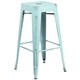 Carbon Loft Walton Distressed Metal 30-inch Backless Barstool - Thumbnail 7