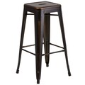Carbon Loft Walton Distressed Metal 30-inch Backless Barstool