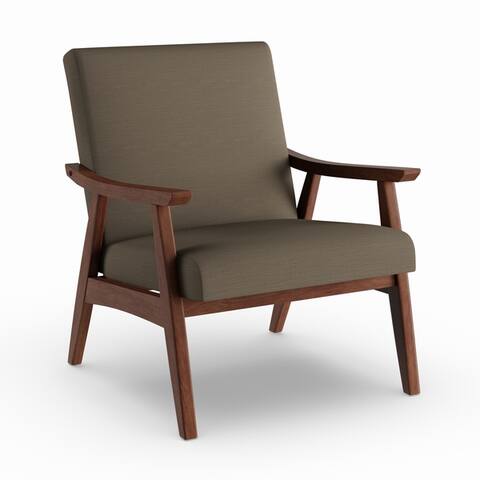 Brown Living Room Chairs Online At Our Best Carson Carrington Karkkila Mid Century Arm Chair
