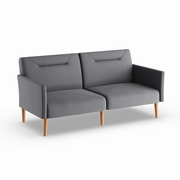 Linen Multi Position Futon Grey 20370471 Linen Multi Position Futon Grey