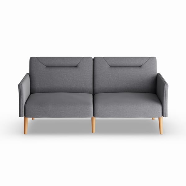 Linen Multi Position Futon Grey 20370471 Linen Multi Position Futon Grey