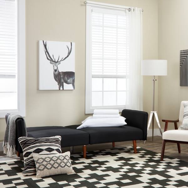 Linen Multi Position Futon Grey 20370471 Linen Multi Position Futon Grey