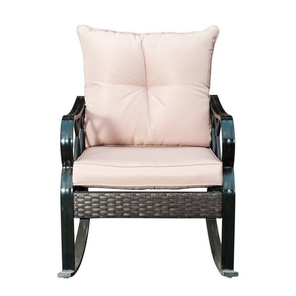MELLCOM 4-Seat Outdoor Glider Benches With Canopy, Retro Metal
