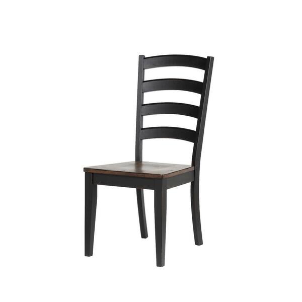 Shop Boulder Set Of 2 Ladder Back Side Chairs Free Shipping