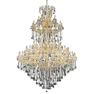 Fleur Illumination Collection Chandelier D:72in H:96in Lt:85 Gold Finish (royal cut crystals/Gold) - Chandeliers For Bedrooms by Overstock.com