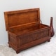 preview thumbnail 5 of 3, International Caravan Windsor Carved Trunk Bench