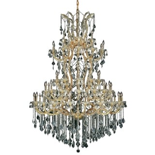 Fleur Illumination Collection Chandelier D:54in H:72in Lt:61 Gold Finish (swarovski elements crystals/Gold) - Chandeliers For Bedrooms by Overstock.com